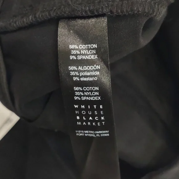 White House Black Market Black Slim Crop Pants, Size 10. - Picture 16 of 16